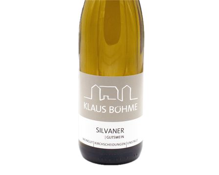Ein Bild des Weinetiketts von Weingut Klaus Böhme Silvaner Gutswein