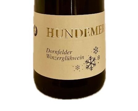 A picture of the wine label of Weingut Hundemer Dornfelder Winzerglühwein